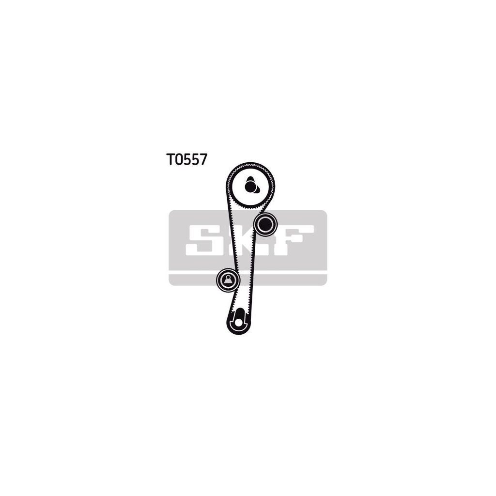 Комплект ременя ГРМ з помпой SKF VKMC 95632 - зображення 2