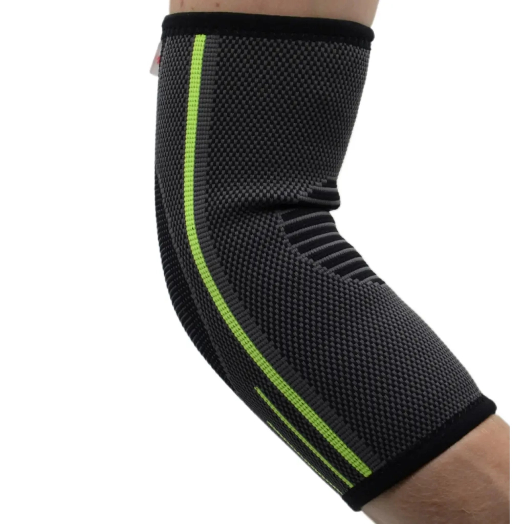 Фіксатор ліктя MadMax MFA-283 3D Compressive elbow support Dark grey/Neon green S (MFA-283_S) - зображення 9