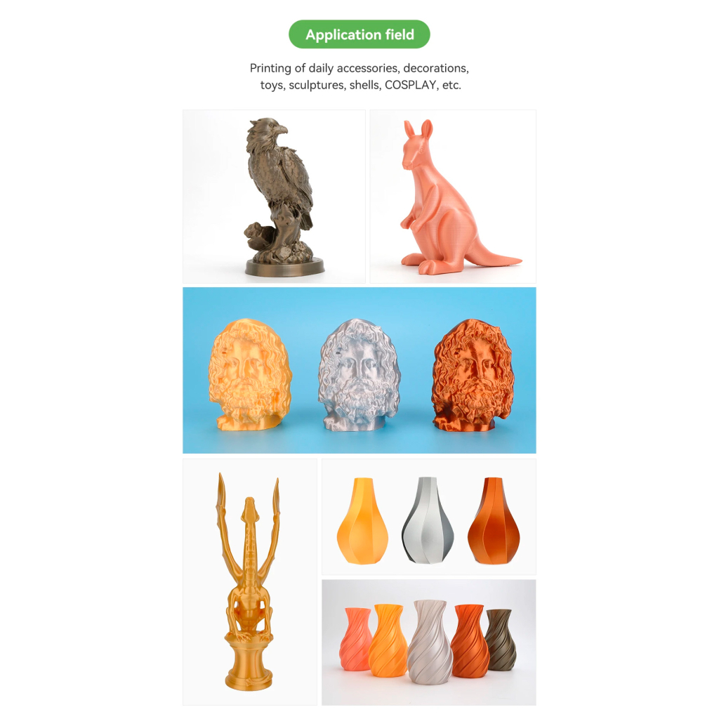 Пластик для 3D-принтера eSUN ePLA-Silk metal color, 1,75мм, 1кг, copper (ePLA-Silk-P175CO1) - изображение 4