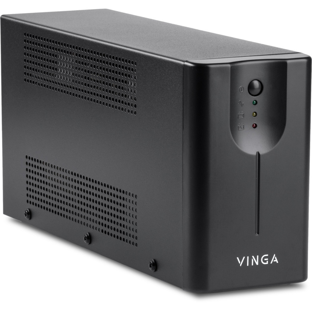 Пристрій безперебійного живлення Vinga LED 2000VA metall case (VPE-2000M) - зображення 2