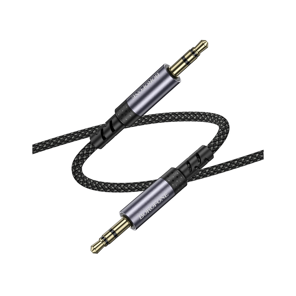 Кабель мультимедійний 3.5mm M to 3.5mm M grey BOROFONE (6941991118968) - изображение 4