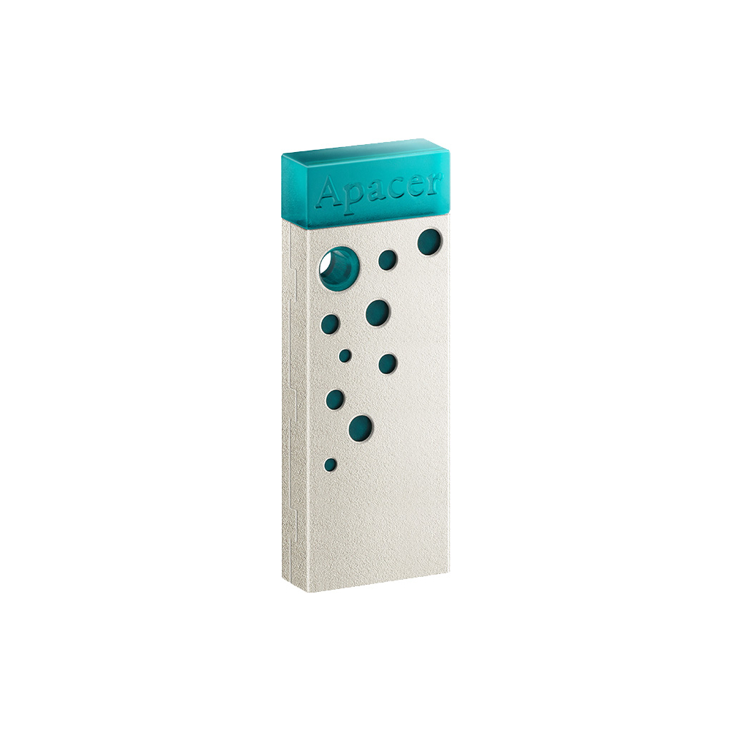 USB флеш накопичувач Apacer 64GB AH11J Turquoise Green USB 2.0 (AP64GAH11JG-1) - зображення 2