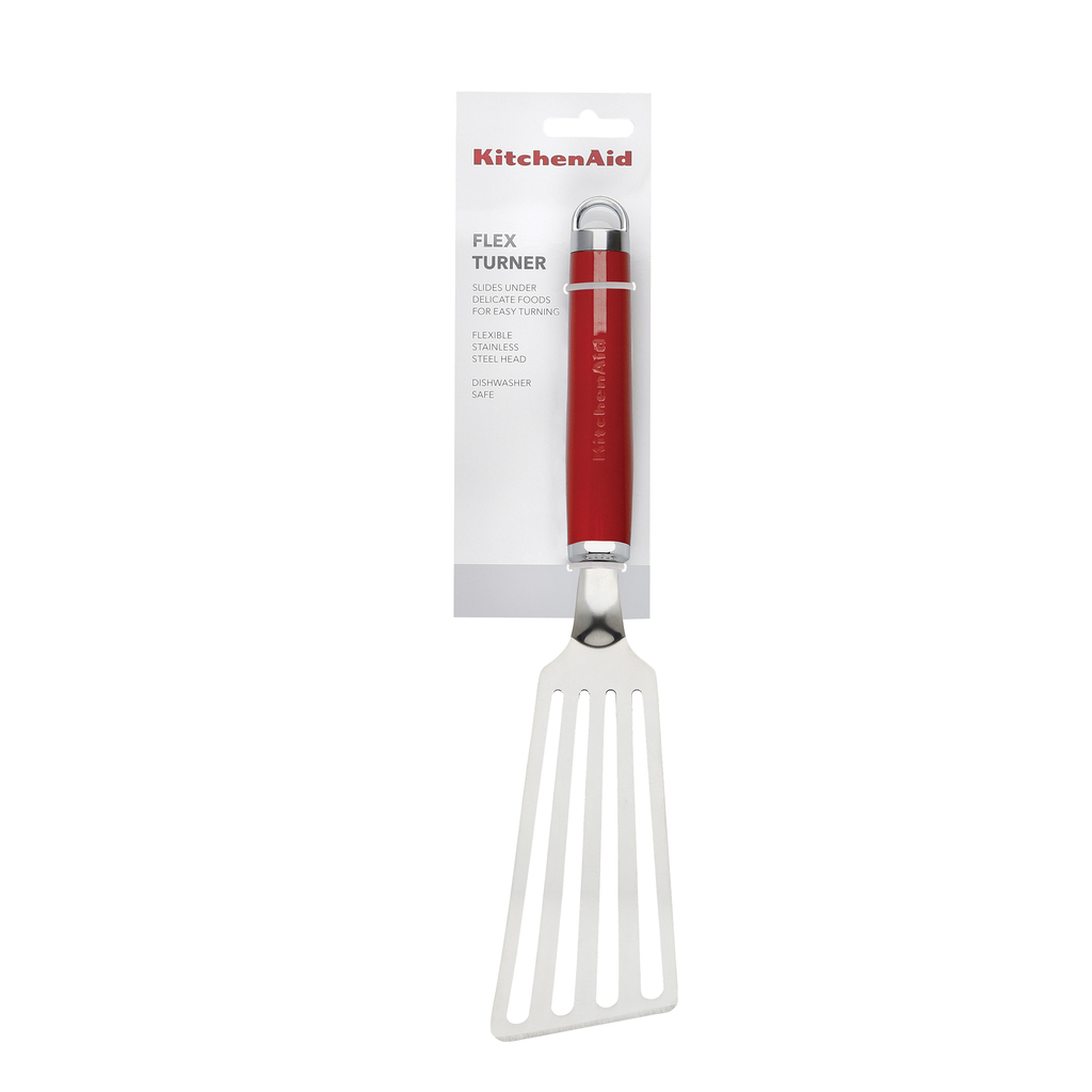 Лопатка кухонна KitchenAid Coreline з прорізами, 32,8 см, червоний (KAG024OHERE) - зображення 3