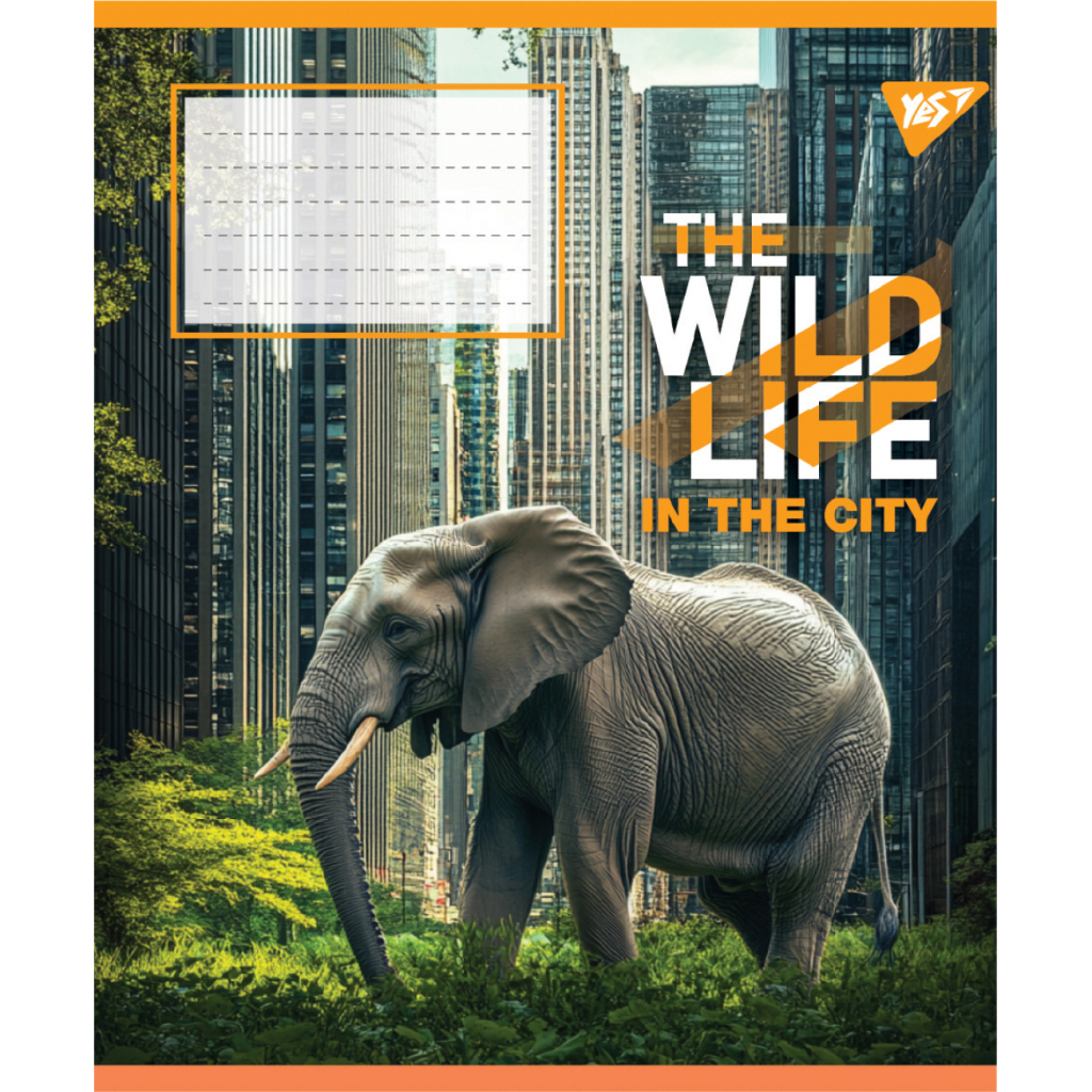 Зошит Yes The wild in the city А5 60 аркушів клітинка (767770) - зображення 2