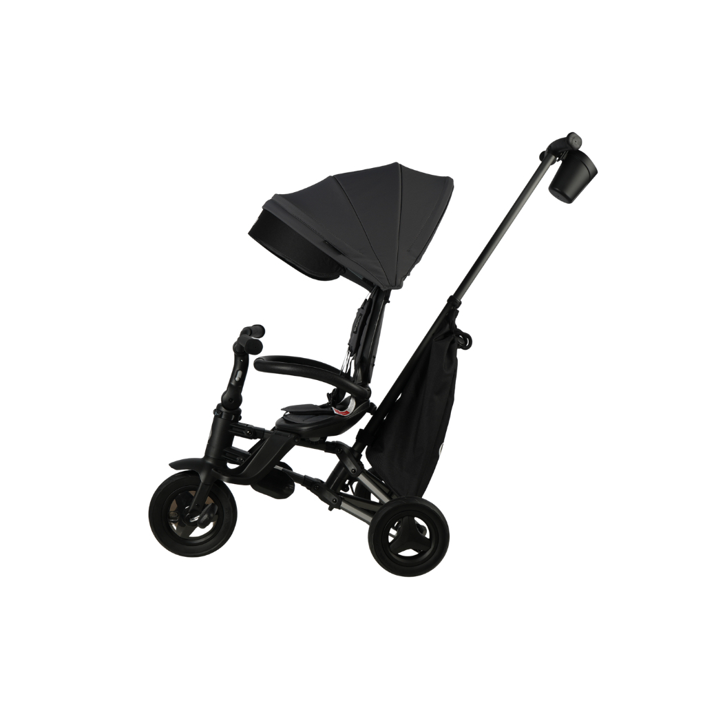 Дитячий велосипед QPlay Nova+ Rubber складаний триколісний Ultimate Black (S700-17Nova+RubberUB) - зображення 4