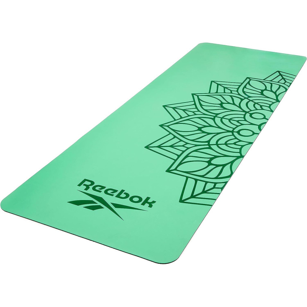 Килимок для йоги Reebok Natural Rubber Yoga Mat зелений, мандала RAYG-11085GN (885652020930) - зображення 6