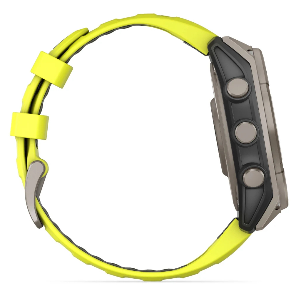 Смарт-годинник Garmin fenix 8 47mm,Saph Solar, BareTi/Graphite,AmpYe/GrphBnd (010-02906-21) - изображение 4