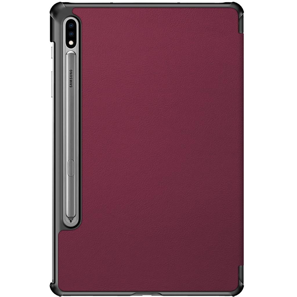 Чохол до планшета BeCover Smart Case Samsung Galaxy Tab S7 (SM-T875)/S8 (SM-X700/SM-X706) Red Wine (705224) - зображення 2