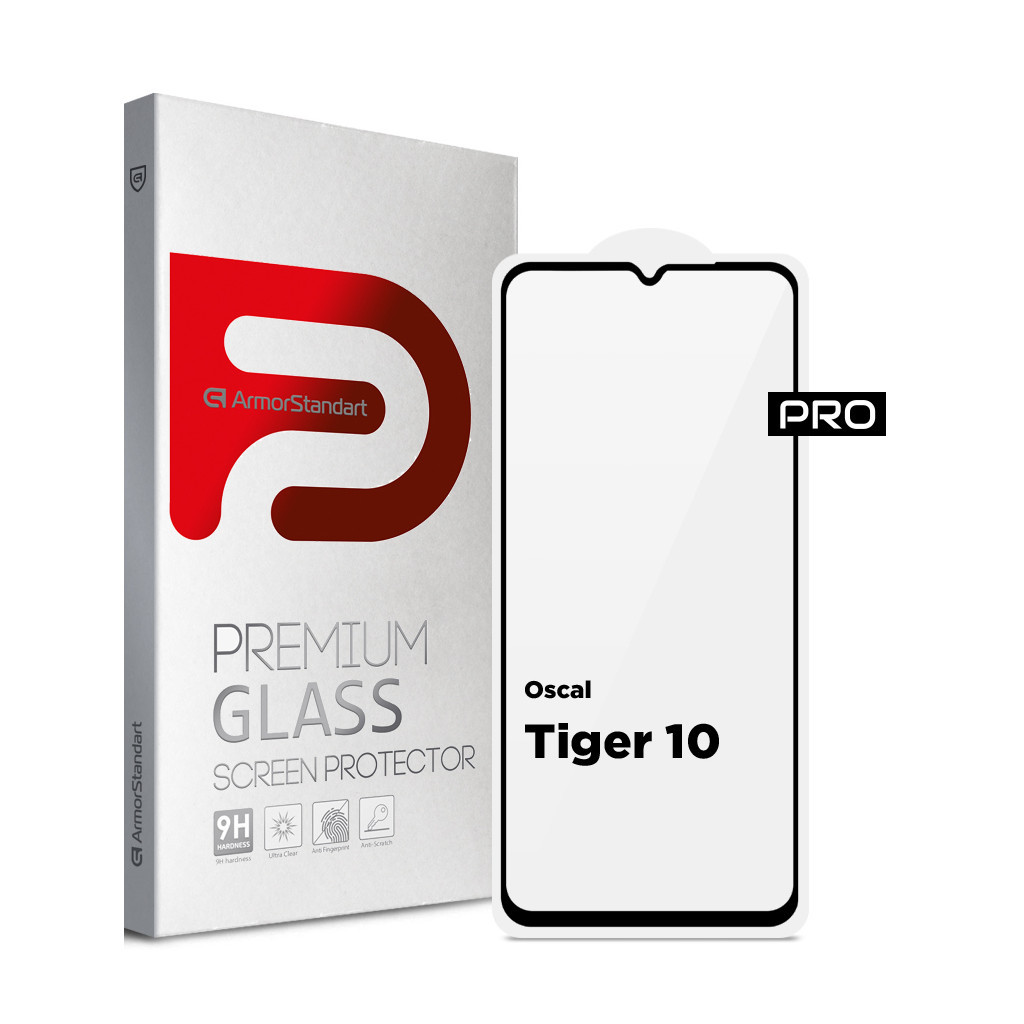 Скло захисне Armorstandart Pro Oscal Tiger 10 Black (ARM75105) - зображення 1