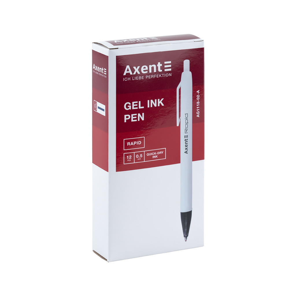 Ручка гелева Axent Rapid 0,5 мм, синій (AG1118-02-A) - зображення 3