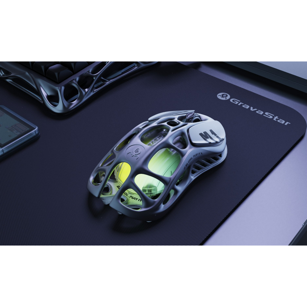 Мишка GravaStar Mercury M1 Pro magnesium alloy body BT/WL/USB-A RGB Gunmetal Gray (GRAVASTARM1PRO_GRY) - зображення 8