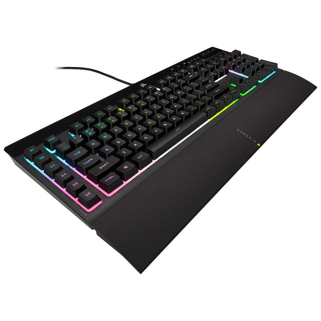 Клавіатура Corsair K55 RGB Pro XT USB UA Black (CH-9226715-RU) - зображення 6