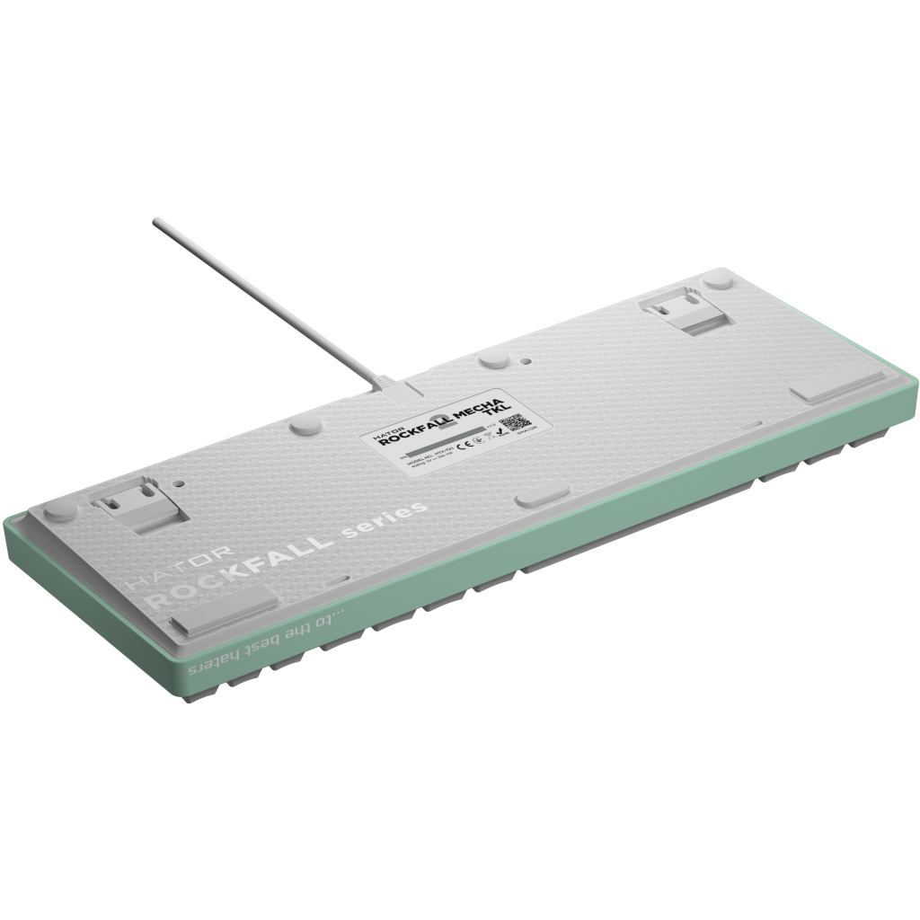 Клавіатура Hator Rockfall 2 Mecha TKL Orange USB Mint (HTK-723) - зображення 5