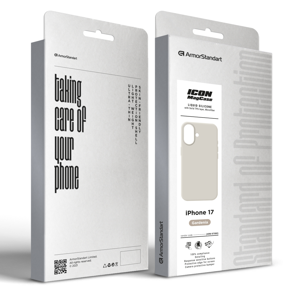 Чохол до мобільного телефона Armorstandart ICON2 MagCase Apple iPhone 17 Gardenia (ARM87080) - зображення 2
