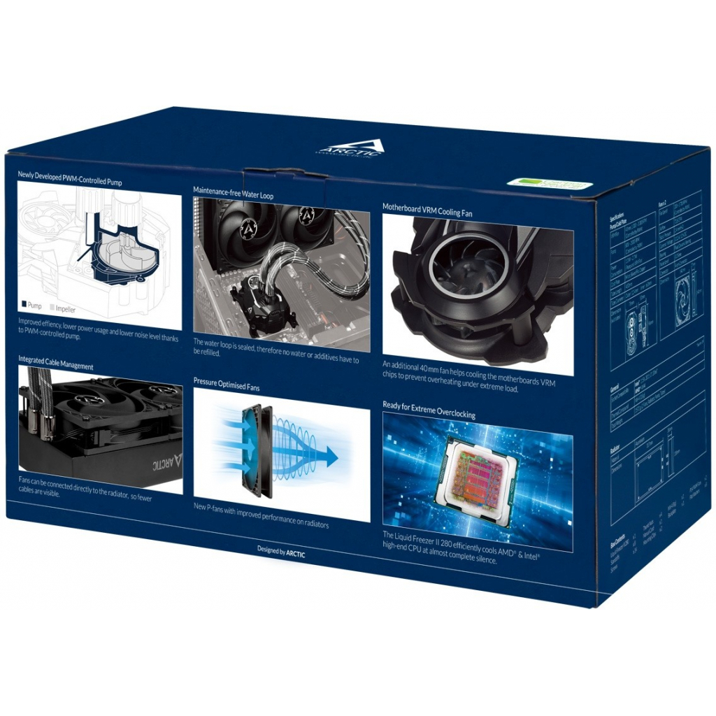 Система рідинного охолодження Arctic Liquid Freezer II 280 (ACFRE00066B) - зображення 8