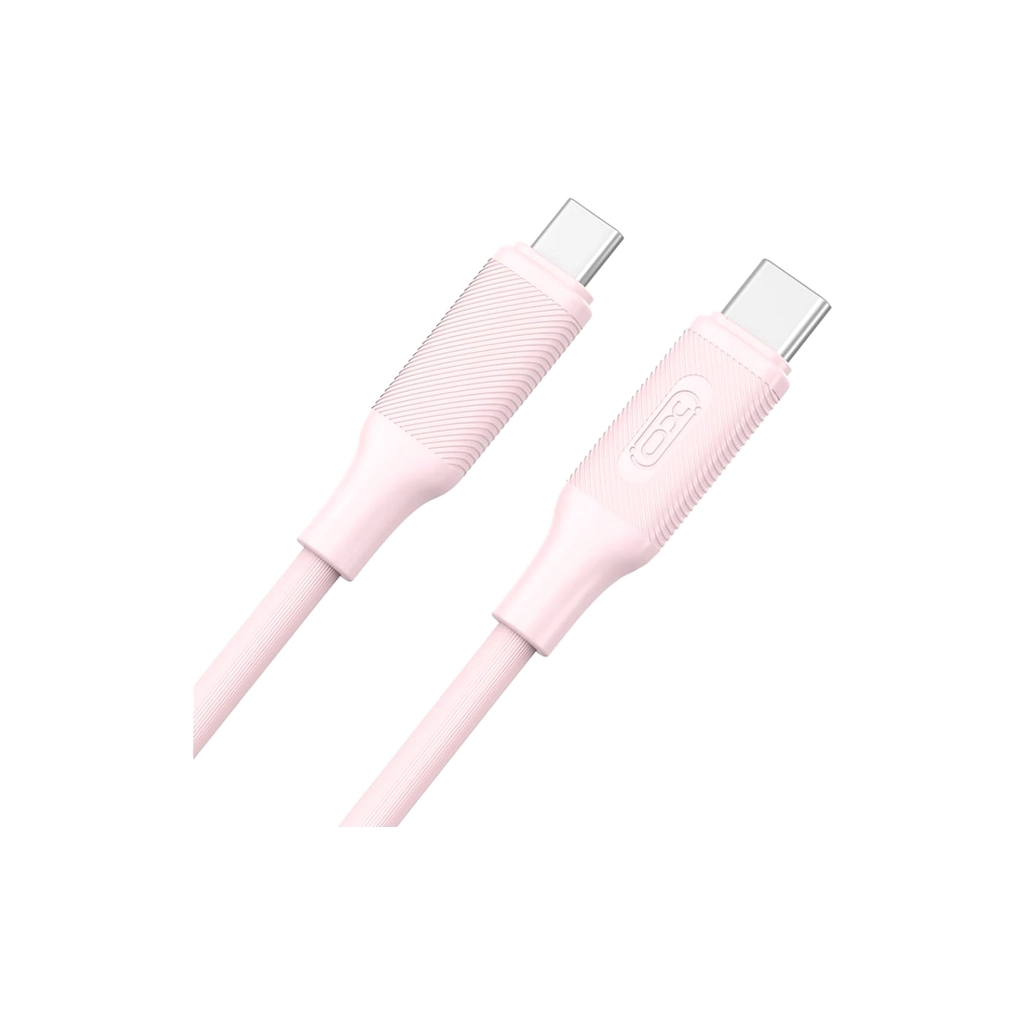 Дата кабель USB-C to USB-C 1.2m pink XO (NB-Q265B-CC.pink) - зображення 2