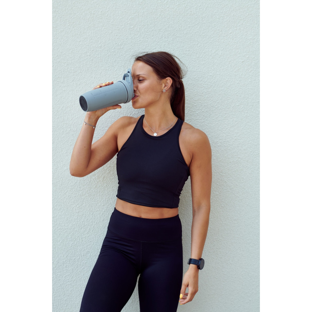 Шейкер спортивний SmartShake Reforce Stainless Steel 30oz/900ml Gray (11150003) - зображення 7