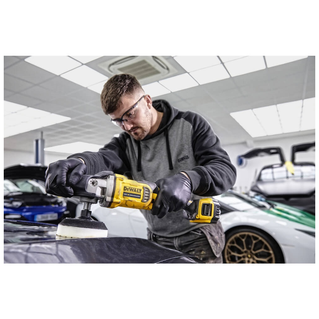 Шліфувальна машина DeWALT полірувальна 18В XR Li-Ion, безщіткова, 800 - 2200 об/хв, (без АКБ та ЗП) (DCM849N) - зображення 3