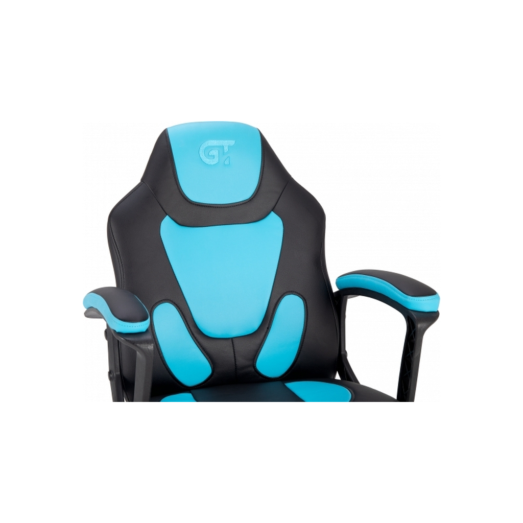 Крісло ігрове GT Racer X-1414 Black/Light Blue - зображення 5