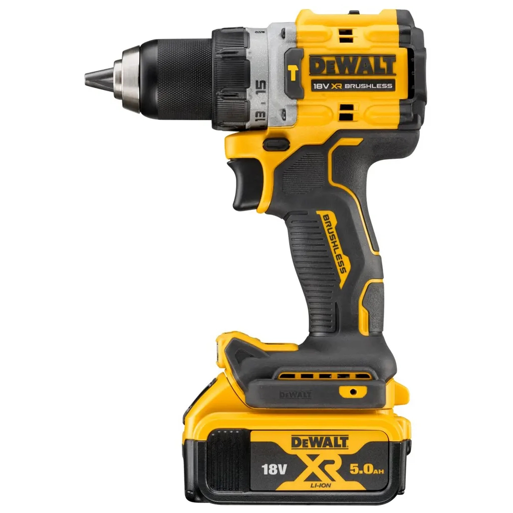 Шуруповерт DeWALT 18V XR Li-Ion 5Ah, 90 Нм, 0-650/0-2000 об/хв., кейс TSTAK (DCD805P2T) - зображення 3