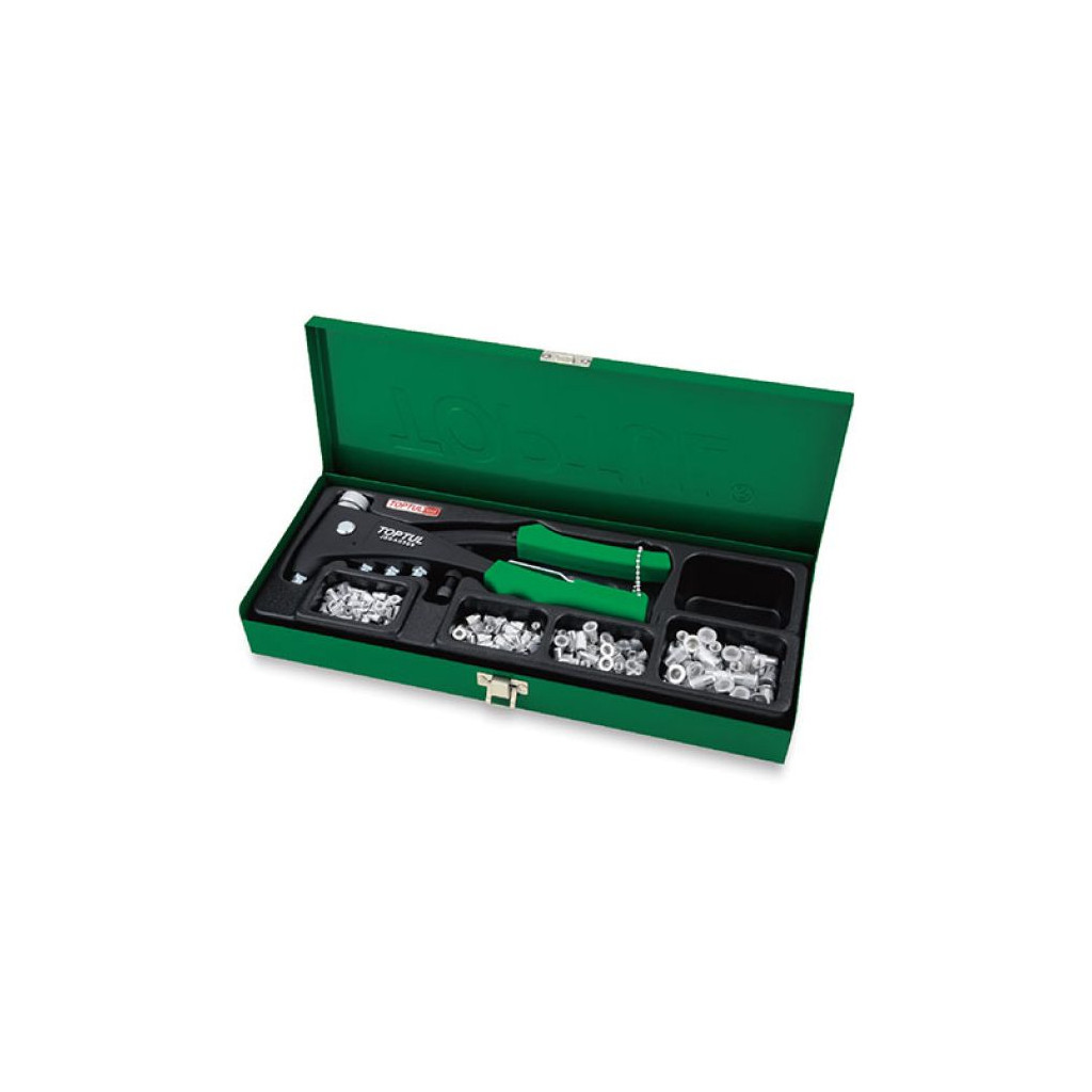 Заклепувальник Toptul пістолет для різьбових заклепок M3,M4,M5,M6 в кейсі 121од. (GAAD0102) - зображення 1