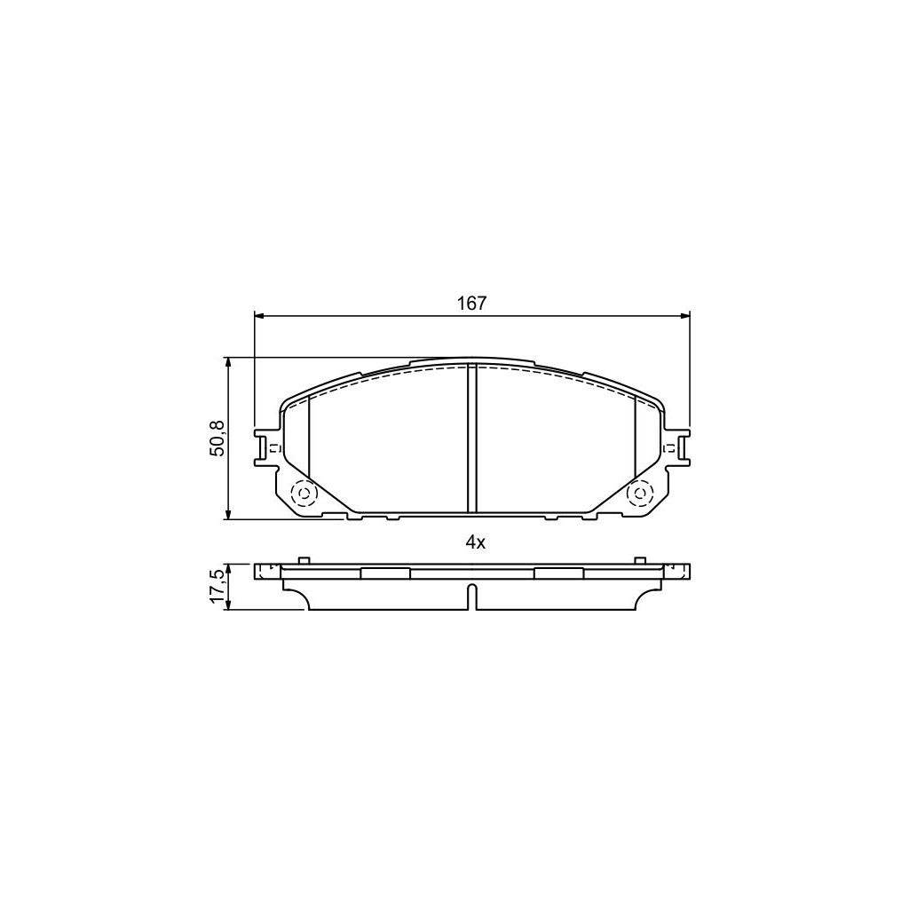 Гальмівні колодки Bosch 0986495404 - зображення 1