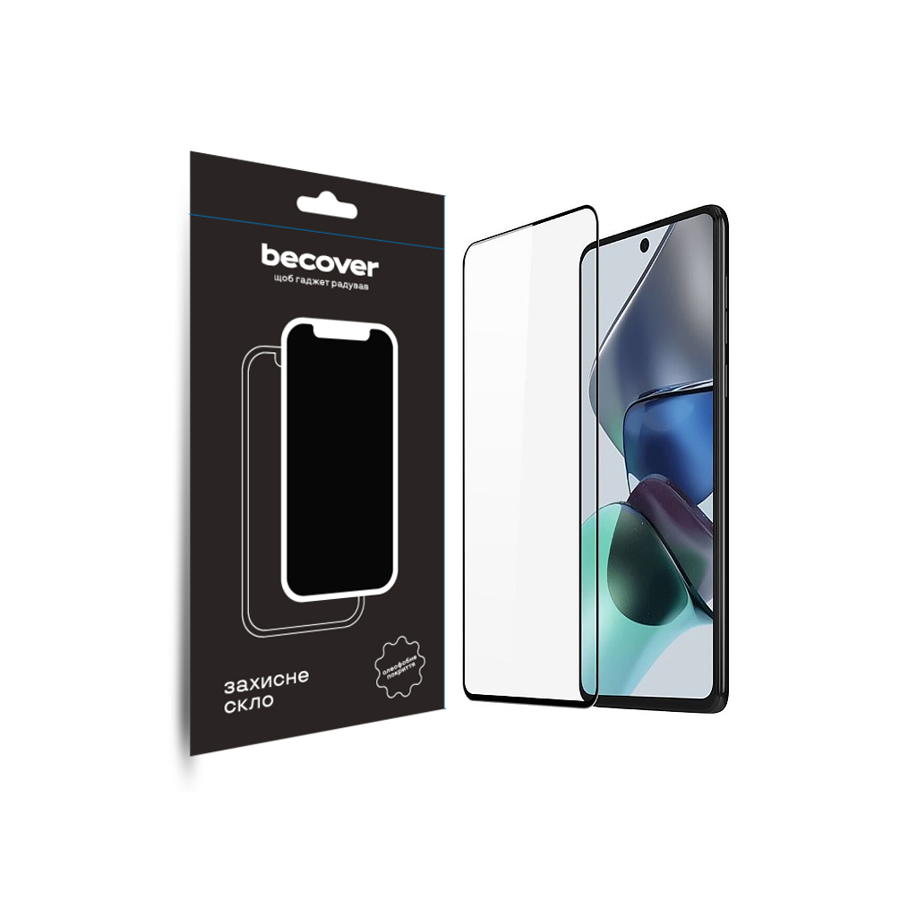 Скло захисне BeCover Motorola Moto G13/G23/G53 Black (708844) - зображення 1