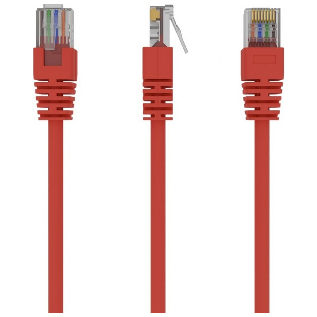 Патч-корд 3м UTP cat 5е CCA Cablexpert (PP12-3M/R) - зображення 1
