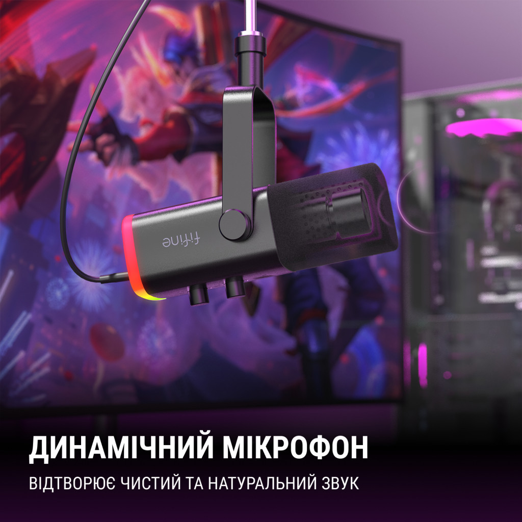 Мікрофон Fifine AM8 USB/XLR Black (AM8) - picture 9