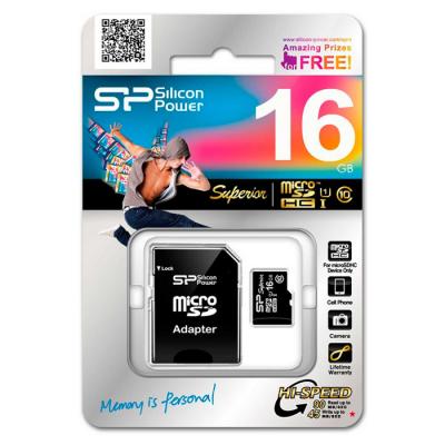 Карта пам'яті Silicon Power 16GB microSD Class10 UHS-I (SP016GBSTHDU1V10SP) - зображення 2
