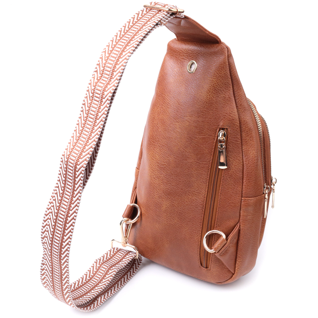 Сумка Vintage Жіноча з однією лямкою через плече з екошкіри Руда (22758) - зображення 2