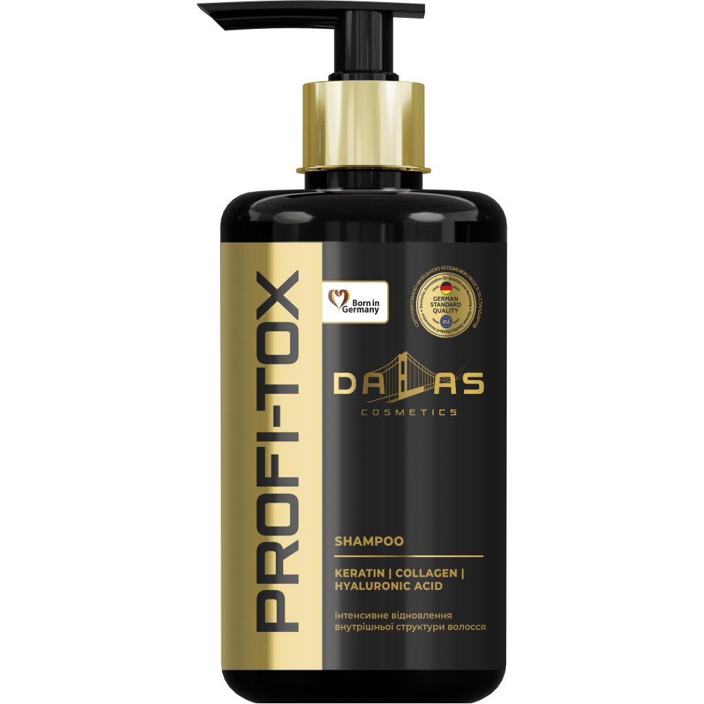 Шампунь Dalas Cosmetics Profi-Tox Shampoo З кератином, колагеном та гіалуроновою кислотою 1000 г (4262396141477) - зображення 1