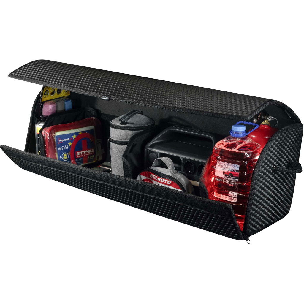 Сумка-органайзер EVAtech XL-PRO 32x100x30 см. Сота чорна з чорним кантом (BS13643OX3SBB) - зображення 4