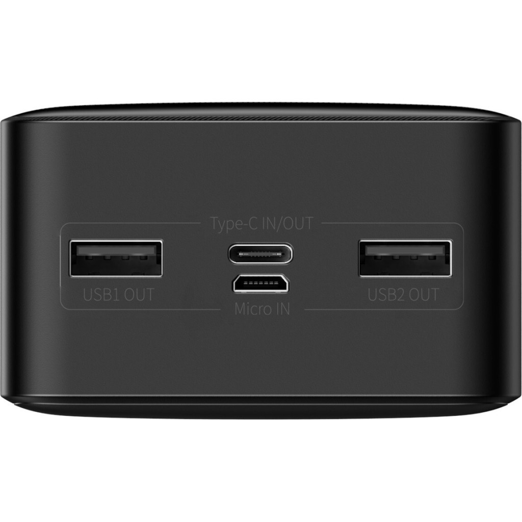 Батарея універсальна Baseus Bipow 30000mAh, 15W, USB-C/3A, 2*USB-A/3A(max.), +cable, black (PPBD050201) - зображення 4