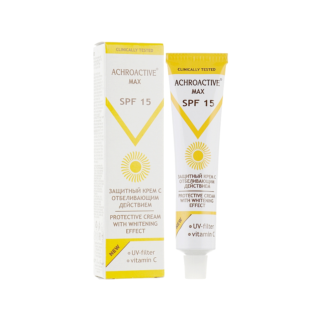 Крем для обличчя Achroactive Max Захисний крем з відбілюючою дією SPF15 45 мл (3800010502252) - зображення 1