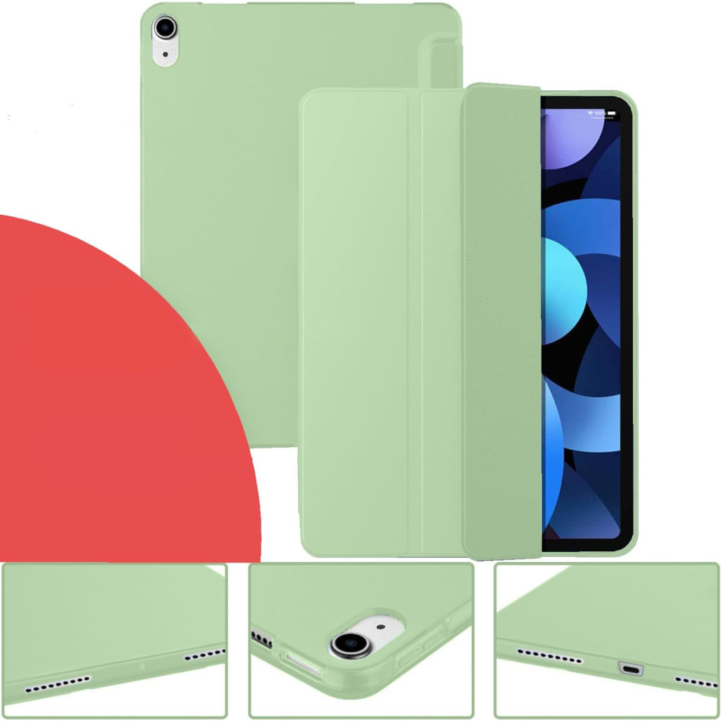 Чохол до планшета BeCover Tri Fold Soft TPU Silicone Apple iPad Air 11" M2/M3 (2024/2025) Green (711407) - зображення 3