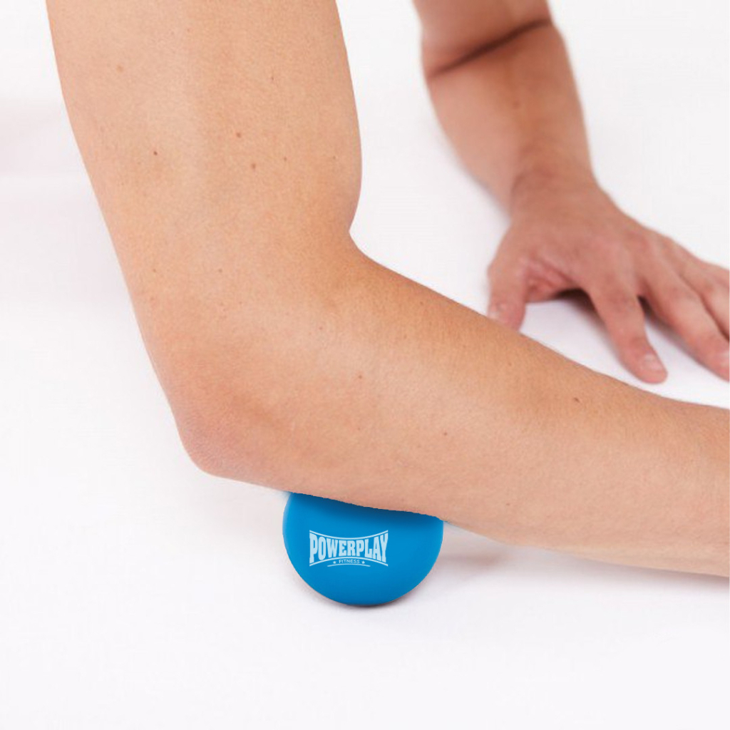 Масажний м'яч PowerPlay PP-4354 Silicone Lacrosse Ball (6.3см) Синій (PP-4354_Blue) - зображення 3