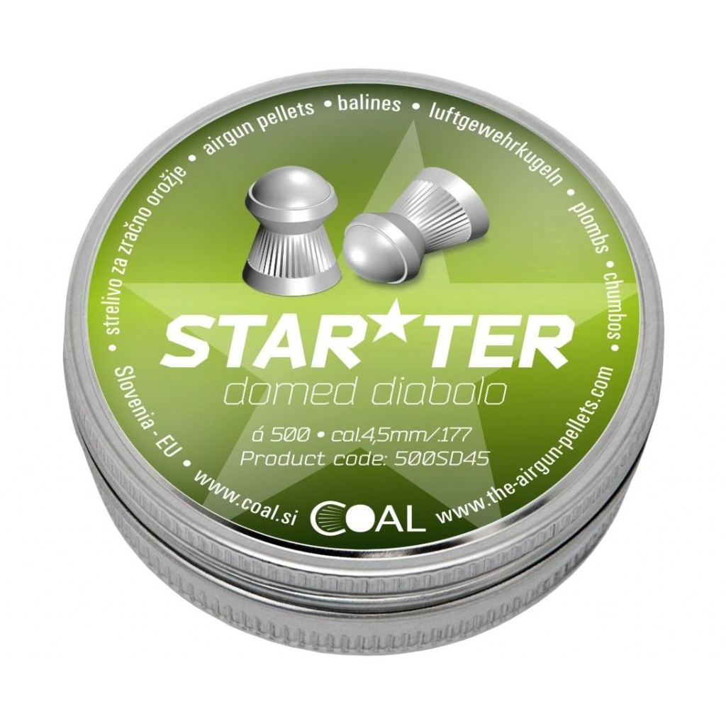 Пульки Coal Starter Domed 4,5 мм 500 шт/уп (500SD45) - зображення 1