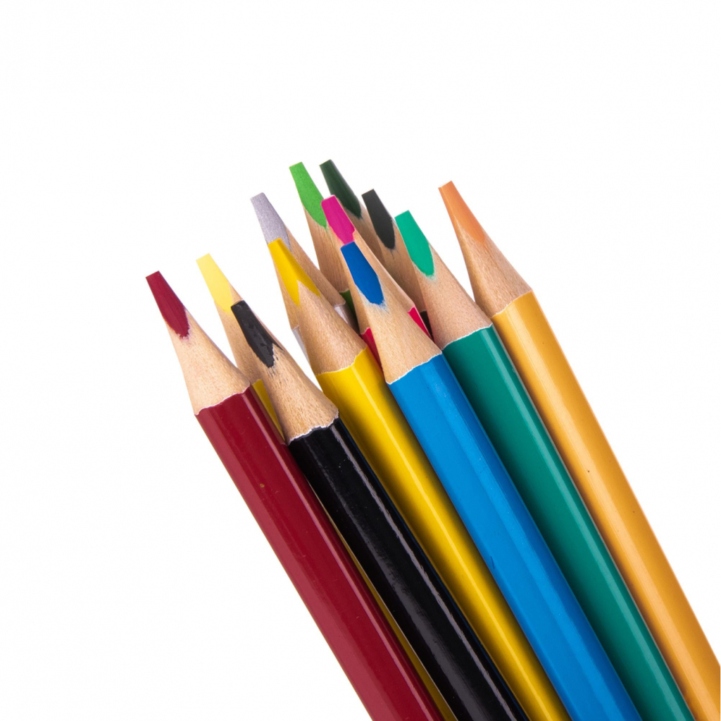 Олівці кольорові Yes Pusheen двосторонні 12 шт. 24 кол (290764) - зображення 4