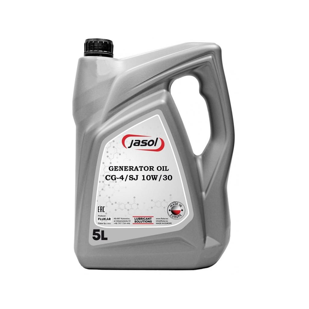 Моторна олива JASOL GENERATOR OIL 10W30 5л - зображення 1