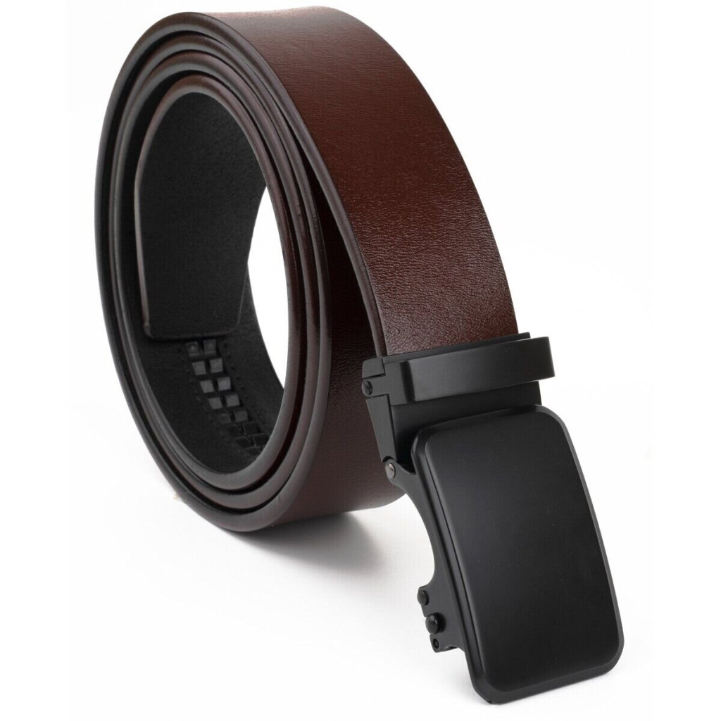 Ремінь Vintage Чоловічий з автоматичною пряжкою Коричневий (20271) - зображення 5