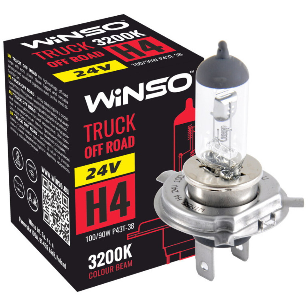 Автолампа WINSO H4 TRUCK OFF ROAD 100/90W (724410) - зображення 2