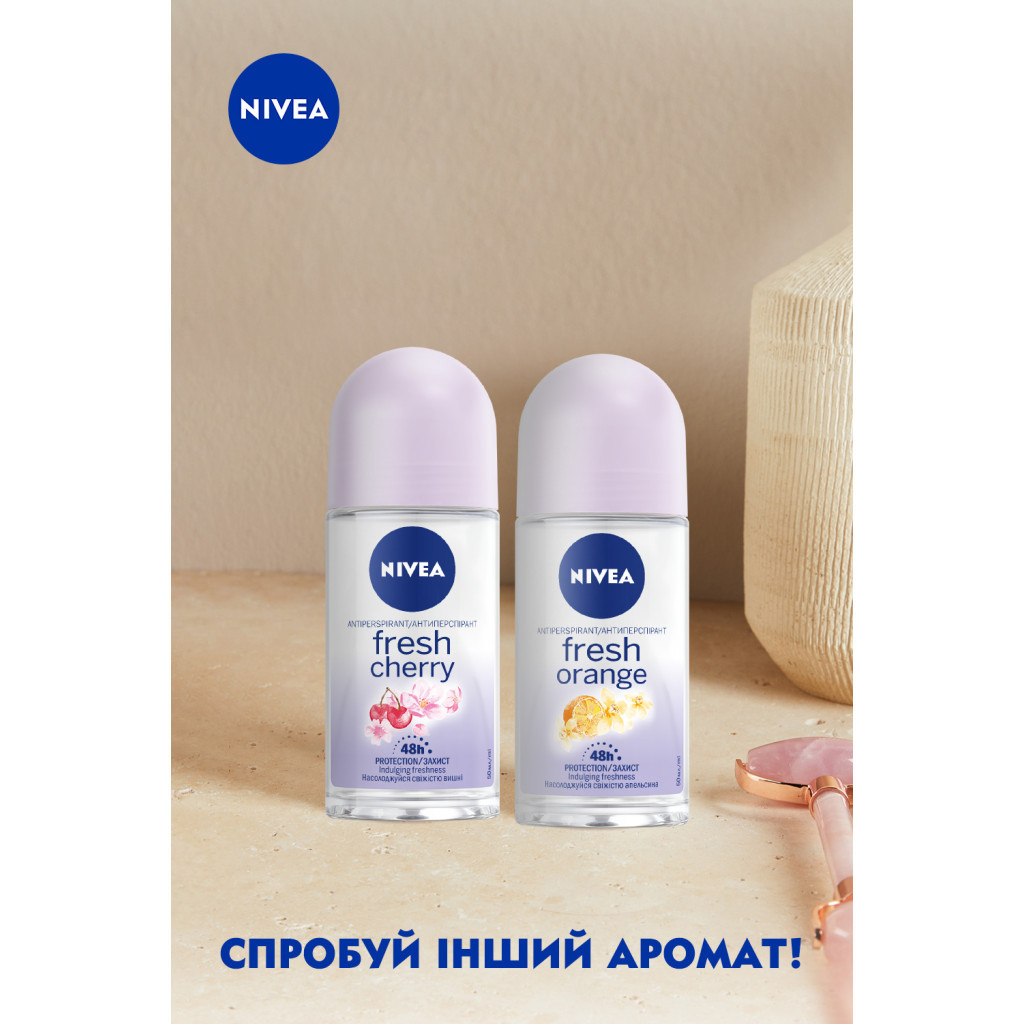Антиперспірант Nivea Fresh Orange Свіжий апельсин кульковий 50 мл (4005900965868/4006000008035) - изображение 5