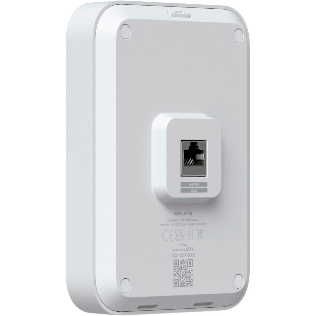 Точка доступу Wi-Fi Ubiquiti UniFi 7 In-Wall (U7-IW) - зображення 4