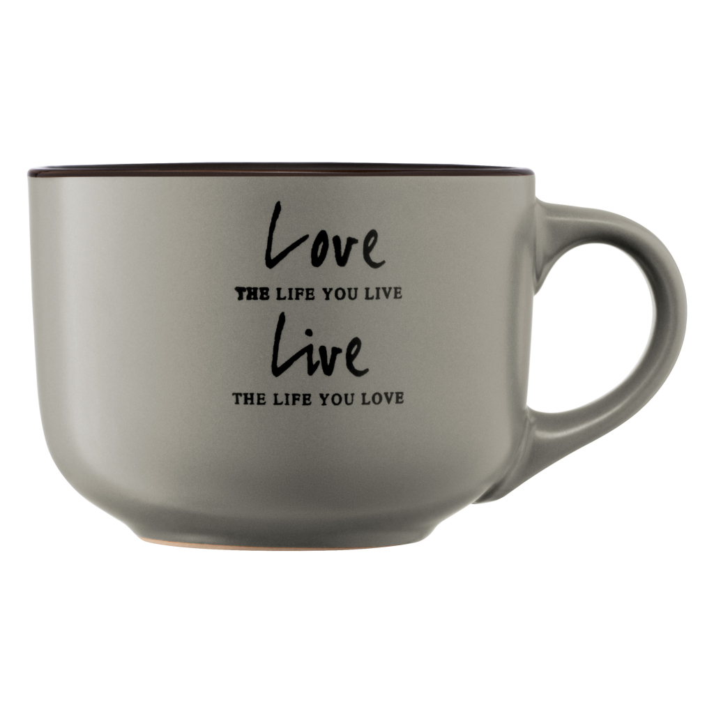 Чашка Ardesto Way of Life 550 мл Grey (AR3478GR) - зображення 4