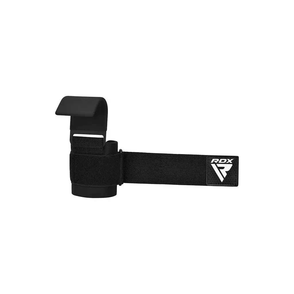 Гаки для тяги на зап'ястя RDX W5 Gym Hook Strap Black Plus (WAN-W5B+) - зображення 4
