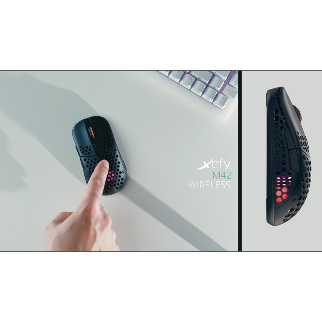 Мишка Xtrfy M42 RGB Wireless Black (M42W-RGB-BLACK) - зображення 4