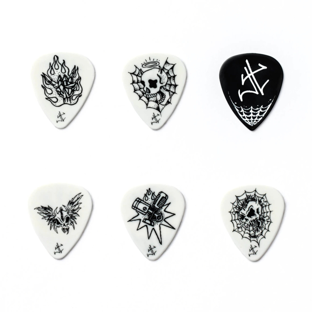 Медіатор Jim Dunlop James Hetfield Signature Pick Tin 6 шт. (JPH01T088) - зображення 2