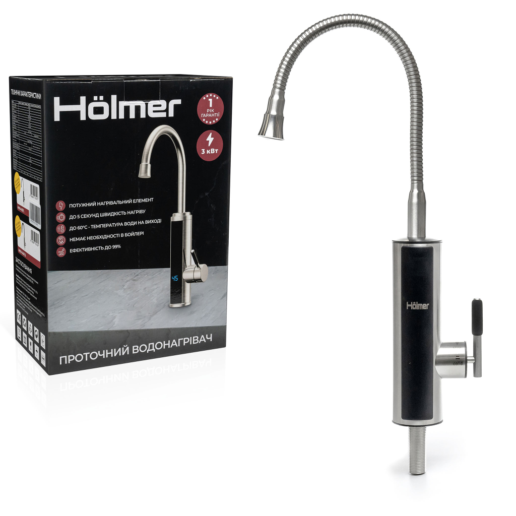 Проточний водонагрівач Hölmer HHW-413FL - зображення 8