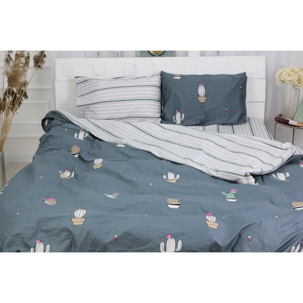 Постільна білизна MirSon Сатин Premium 22-1155 Franket Євро (2200001981386) - изображение 2